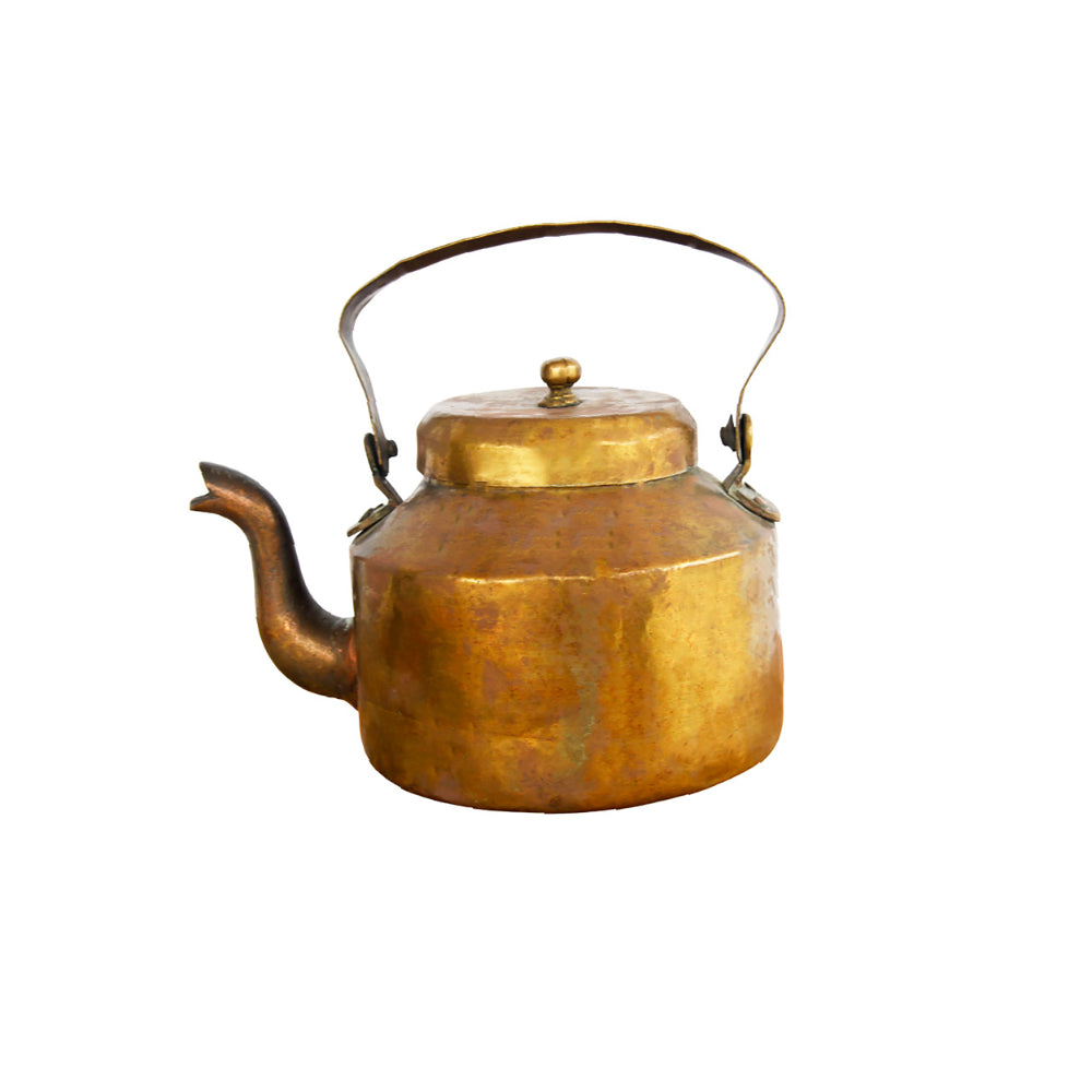 Seltene antike Teekanne aus Messing