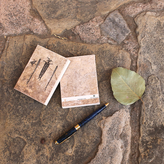 Taschenkalender mit antiken australischen Höhlenmalereien, 2er-Set