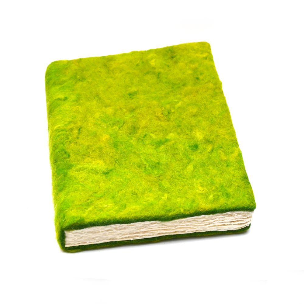 Filz-Skizzenbuch grün