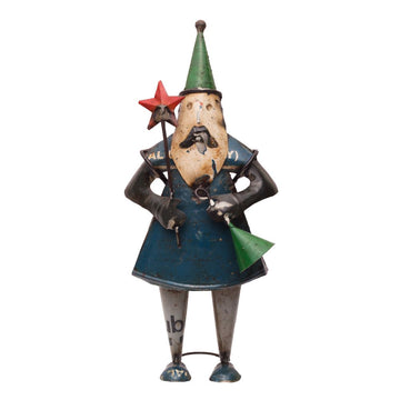 Recycelte Weihnachtsmannfigur