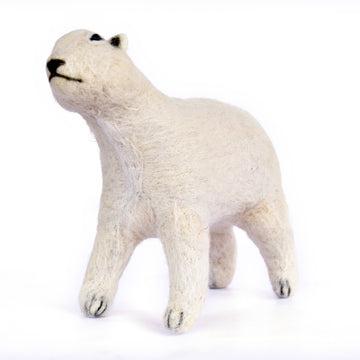 Nadelgefilzter Eisbär-Ornament