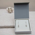Biwa Pearl Dangler Silver Plated Hook Earring - DeKulture DKW-1465-SEJ