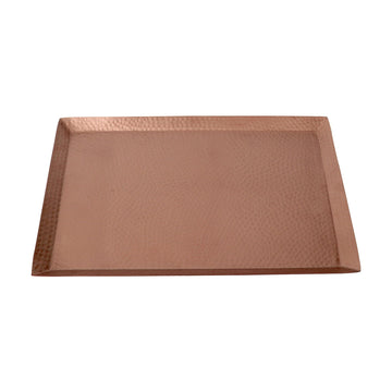 Copper Hammered Serving Tray - DeKulture DKW-6081-CA