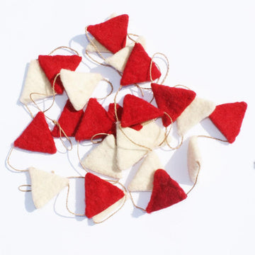 Felt Triangle Garland Set Of 2 - DeKulture DKW-5030-TG