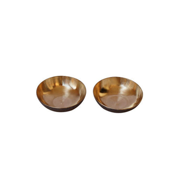 Kansa Nut Bowls Set Of 2 - DeKulture DKW-26024-KV