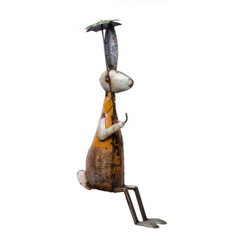 Recycled Bunny With Umbrella - DeKulture DKW-17061-RIF