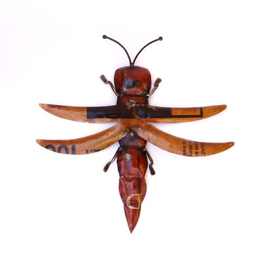 Recycled Grasshopper Wall Mount - DeKulture DKW-17016-RIF