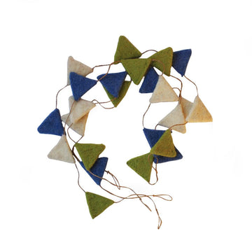 Triangle Felt Garland Set Of 2 - DeKulture DKW-5031-TG