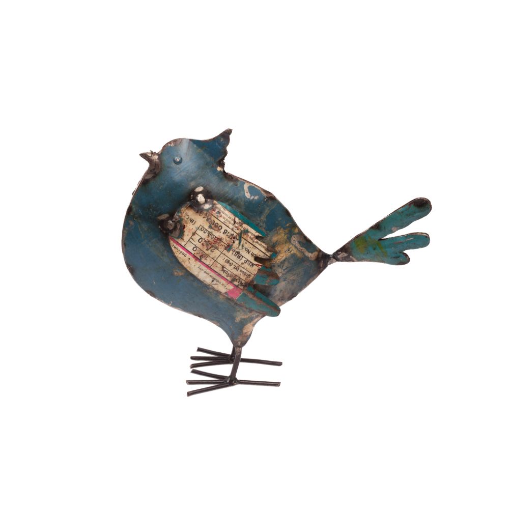 Recycelte antike Vogelfigur
