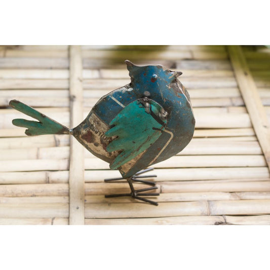 Recycelte antike Vogelfigur