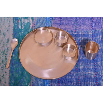 Kansa Dinner Thali Matt Set Of 6