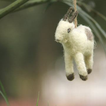 Felt Goat Hanging Ornament