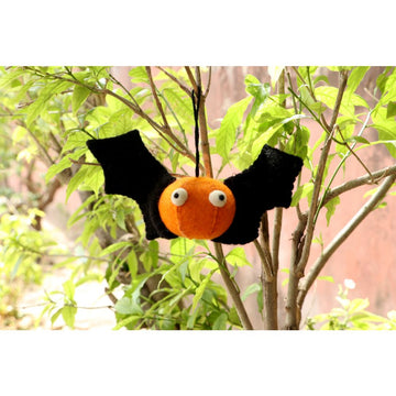 Halloween-Kürbis-Fledermaus-Ornament