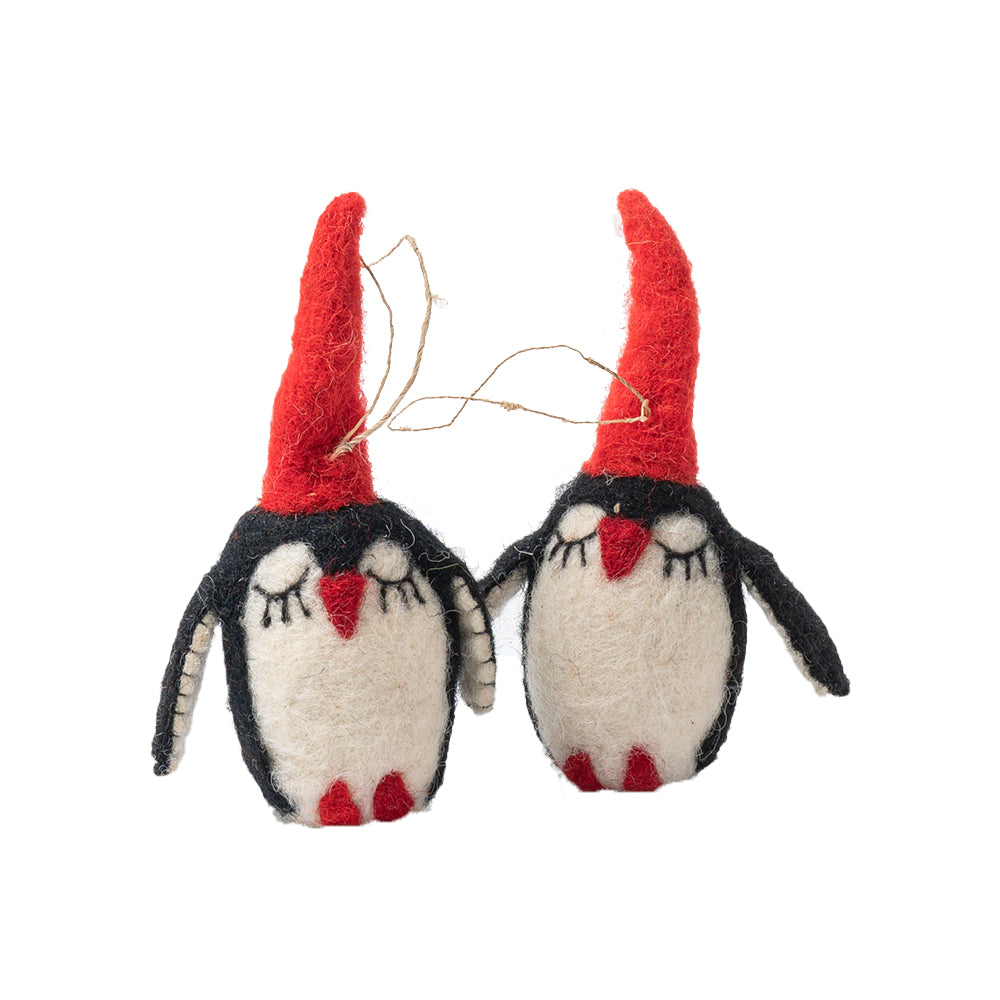 Winziger Pinguin, dekoratives 2er-Set