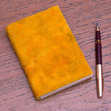 Felt Pocket Diary Orange