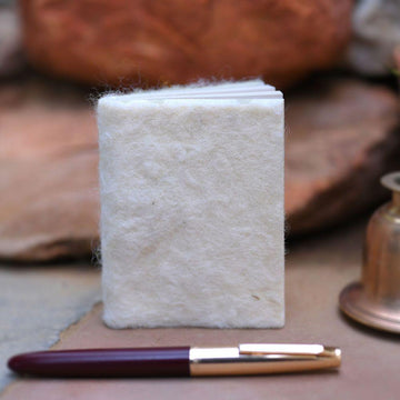 Felt Pocket Diary White